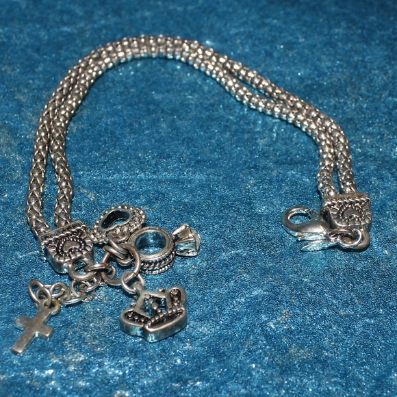 Double rope charm bracelet - Picture 2 of 7